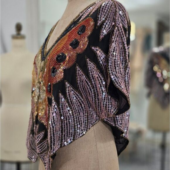 Beaded Butterfly Shrug - Picture 3 of 8